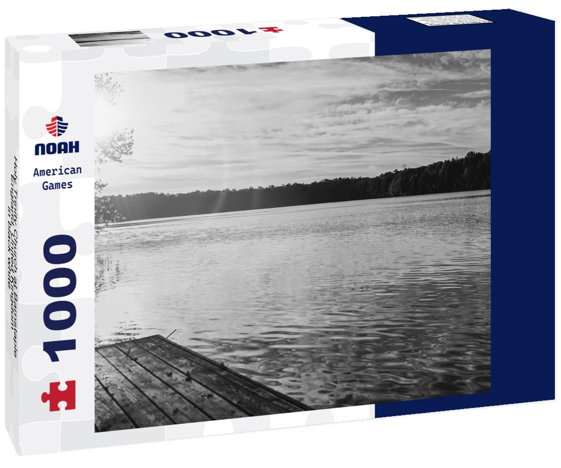 Noah Jigsaw Puzzle Holy Trinity Church at Barnstaple, England, United Kingdom in black white 1000 pieces