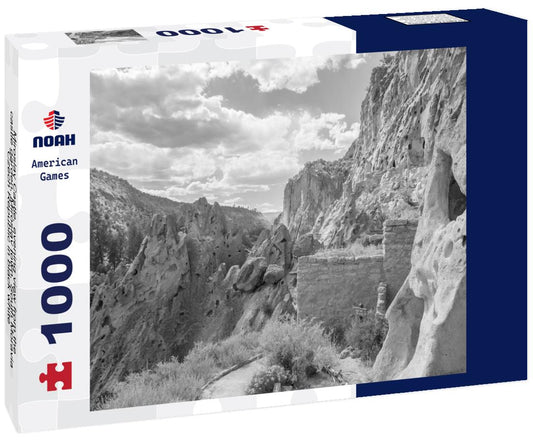 Noah Jigsaw Puzzle Miroslav Castle, evening view from the castle garden, Miroslav town, South Moravia, Czech Republic in black white 1000 pieces