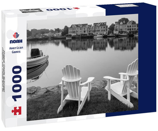 Noah Jigsaw Puzzle Prague Castle at sunset - Prague, Czech Republic. Prague, the Castle and St. Vitus Cathedral in black white 1000 pieces