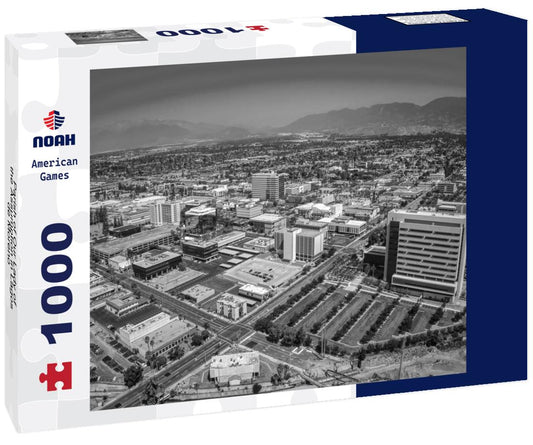 Noah Jigsaw Puzzle Parish of Our Lady of the Assumption in Lagos de Moreno - Jalisco, Mexico in black white 1000 pieces