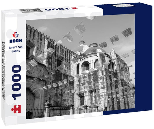 Noah Jigsaw Puzzle Wild mustang horses on the prairie, Theodore Roosevelt National Park, North Dakota, USA in black white 1000 pieces