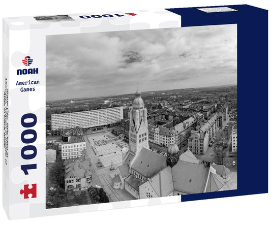 Noah Jigsaw Puzzle Ifrane City, little town in Morocco, heaven in middle of Atlas in black white 1000 pieces