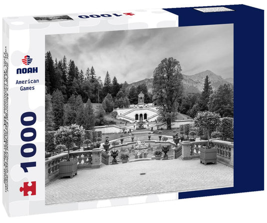 Noah Jigsaw Puzzle St. Stephen's Memorial Episcopal Church aerial view at 74 S Common Street in Historic Downtown Lynn, Massachusetts MA, USA in black white 1000 pieces