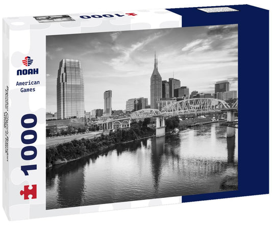 Noah Jigsaw Puzzle Brendon Church Brendon Doone Valley in black white 1000 pieces