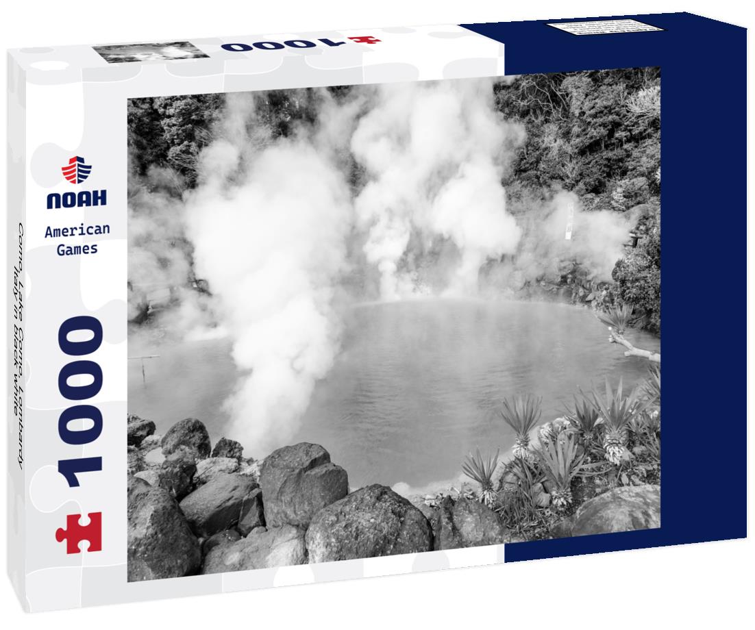 Noah Jigsaw Puzzle Como, Lake Como, Lombardy, Italy in black white 1000 pieces