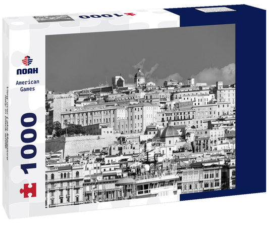 Noah Jigsaw Puzzle View over Lake Maggiore, Italy in black white 1000 pieces