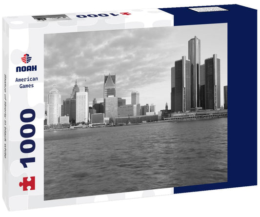 Noah Jigsaw Puzzle Statue of liberty in black white 1000 pieces
