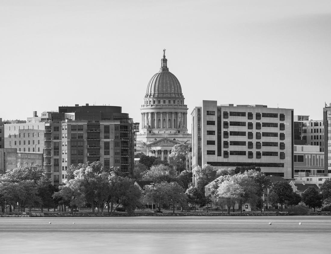 Noah Jigsaw Puzzle Beautiful green mountains in Madagascar countryside on sunny day in black white 1000 pieces