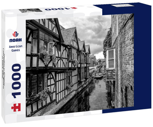 Noah Jigsaw Puzzle Pavilion in Bregenz, Lake Constance, Austria in black white 1000 pieces