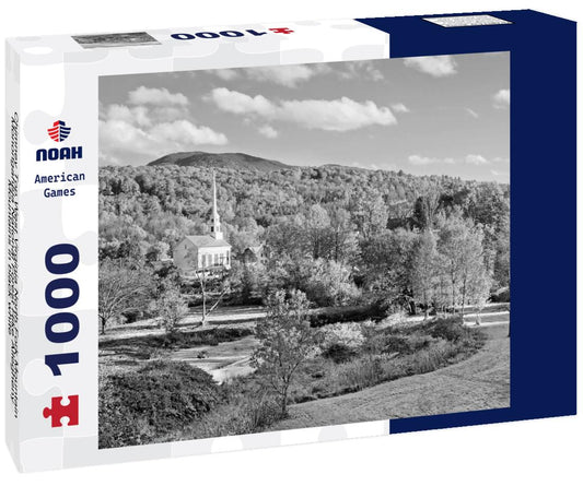 Noah Jigsaw Puzzle Chimney Top West Virginia North Fork Mountain Monongahela National Forest Hike Allegheny Mountains in black white 1000 pieces