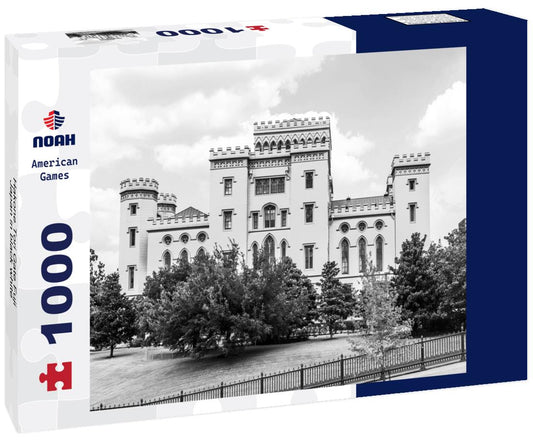 Noah Jigsaw Puzzle Hakone Tori Gate Fuji Japan in black white 1000 pieces