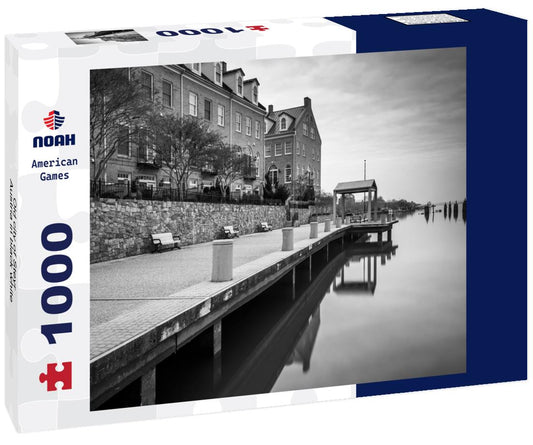 Noah Jigsaw Puzzle Old city of Steyr, Austria in black white 1000 pieces