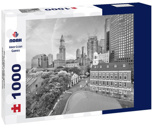Noah Jigsaw Puzzle Blue water with ripples on the surface - impossible in black white 1000 pieces