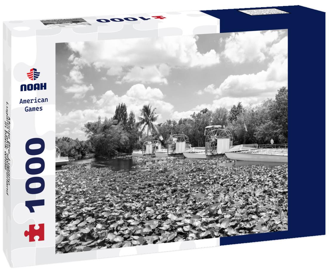 Noah Jigsaw Puzzle Monte Bre, Lugano, Lugano Lake, Switzerland in black white 1000 pieces