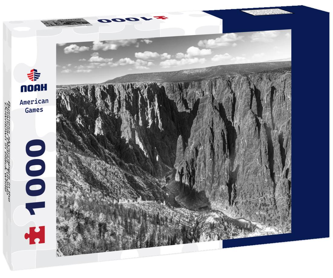 Noah Jigsaw Puzzle Business skyscrapers in the Financial District, Toronto Downtown in black white 1000 pieces