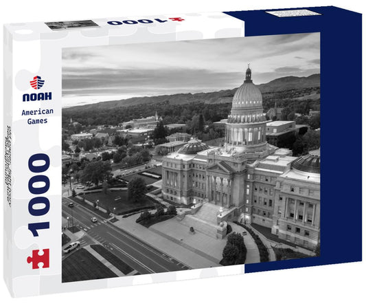 Noah Jigsaw Puzzle old paper, light ivory beige rustic texture background - impossible in black white 1000 pieces