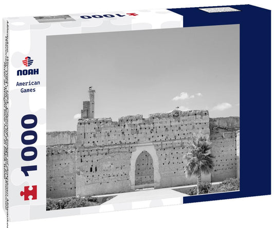 Noah Jigsaw Puzzle Milwaukee, Wisconsin, USA. Cityscape image of downtown Milwaukee, Wisconsin, USA with reflection of the skyline in Mnemonee River at twilight blue hour in black white 1000 pieces