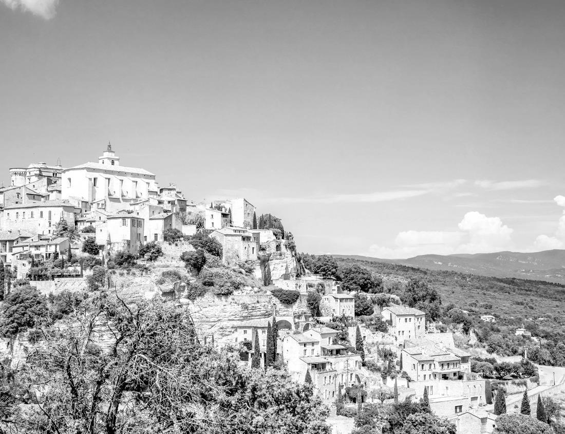 Bratislava Castle from Historic Old Town. The Bratislava Castle sits high above the Slovakian capital city of Bratislava and the Danube River 1000pc PuzzleBlack and White