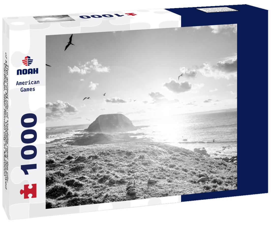 Noah Jigsaw Puzzle The ancient city of Volubilis near the city of Meknes in Morocco. Volubilis is a destroyed Carthage, later Roman city in Morocco, where Meknes is a UNESCO in black white 1000 pieces