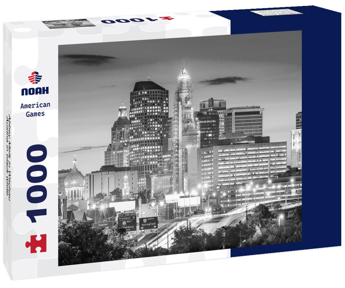 Noah Jigsaw Puzzle Abbey Melk in Wachau, Austria in black white 1000 pieces