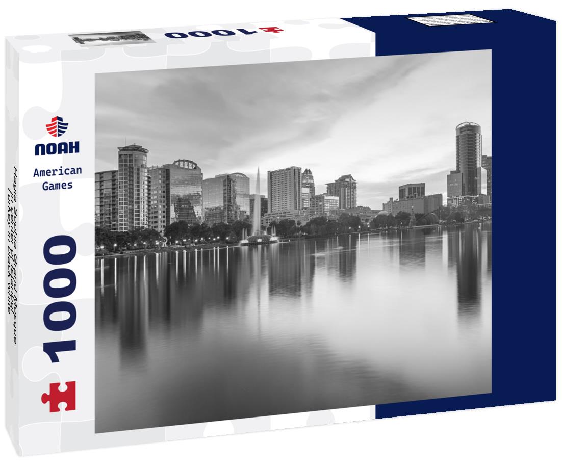 Noah Jigsaw Puzzle Hagia Sophia Grand Mosque in center of Istanbul, Turkey in black white 1000 pieces