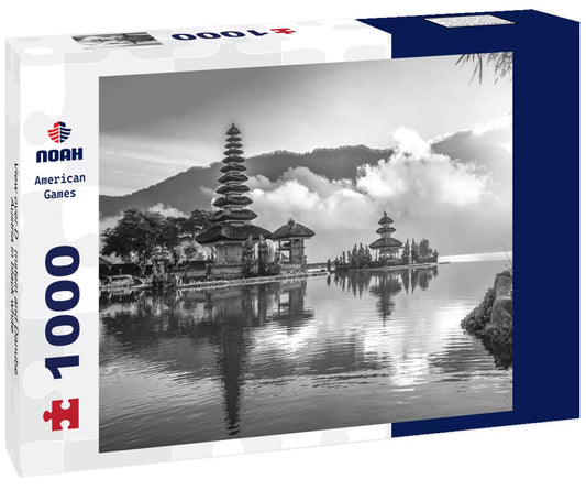 Noah Jigsaw Puzzle View over Dürnstein and Danube, Austria in black white 1000 pieces