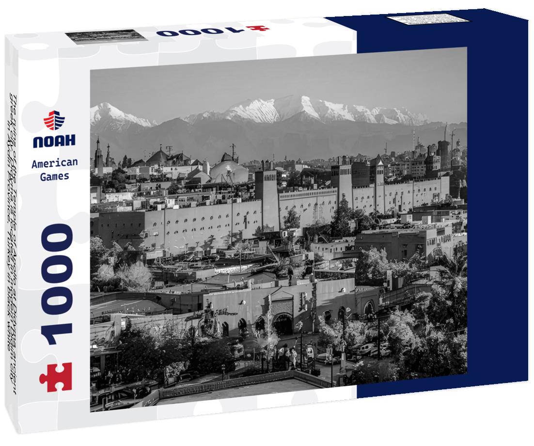 Noah Jigsaw Puzzle The ruins of the Temple of Apollo at Didyma ancient greek city. Didyma is located in modern Didim city in Aydin Province, Turkey in black white 1000 pieces