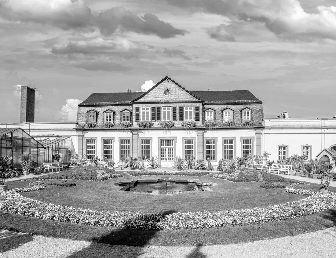 Noah Jigsaw Puzzle stone columns standing among the ruins of ancient buildings in the archaeological park of Phapos city, Republic of Cyprus in black white 1000 pieces