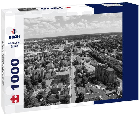 Noah Jigsaw Puzzle View of Madalena port on the coast of Pico island, Azores, Portugal, Pico island, Azores, Portugal in black white 1000 pieces