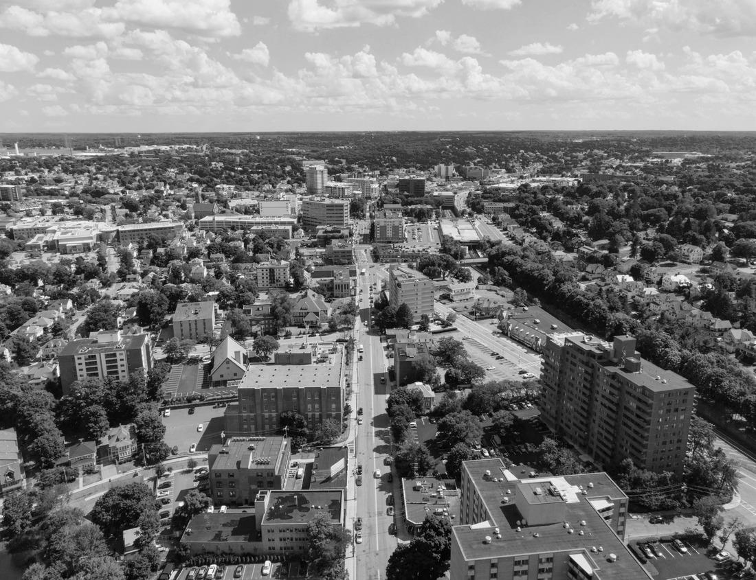 Noah Jigsaw Puzzle View of Madalena port on the coast of Pico island, Azores, Portugal, Pico island, Azores, Portugal in black white 1000 pieces