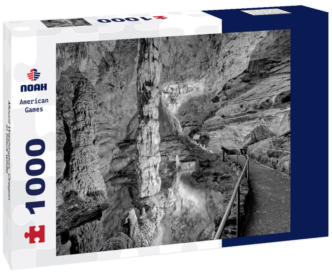 Noah Jigsaw Puzzle Mount Washington, Oregon in black white 1000 pieces