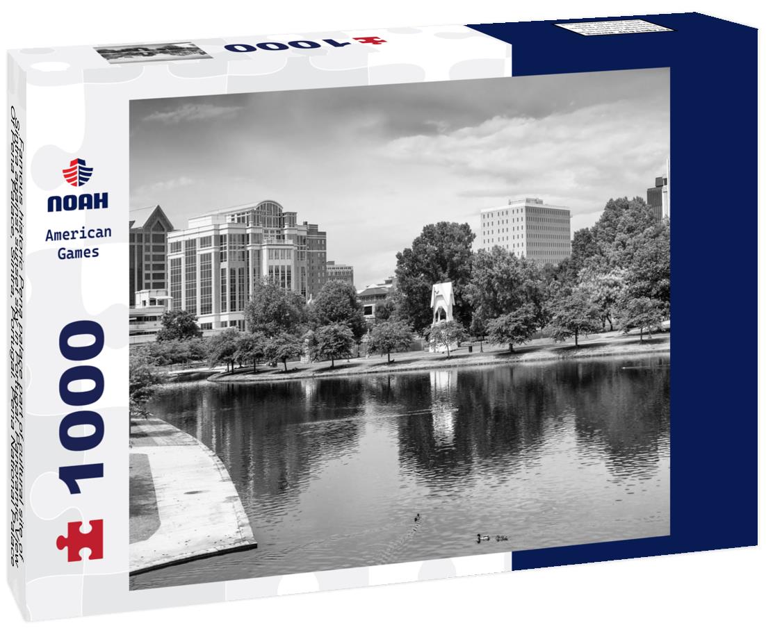 Noah Jigsaw Puzzle Famous historic Pena palace part of cultural site of Sintra against sunset sky in Portugal. Panoramic View Of Pena Palace, Sintra, Portugal. Pena National Palace at sunset, Sintra, Portugal in black white 1000 pieces