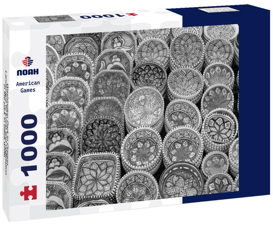 Noah Jigsaw Puzzle Washington Park in Oregon. Landscape of forest and vegetation in the park in black white 1000 pieces