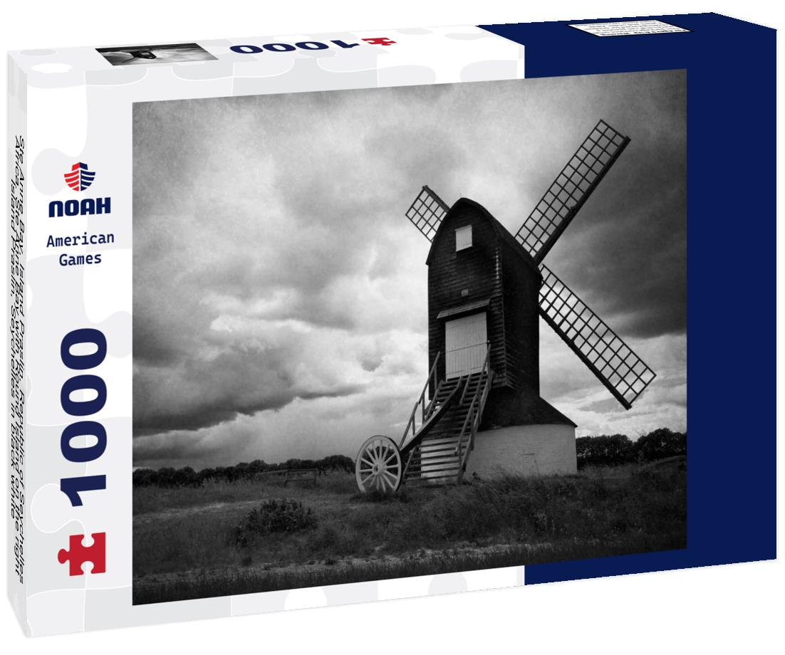 Noah Jigsaw Puzzle Ste Anne Bay, Island Praslin, Republic of Seychelles, Africa. Ste Anne Bay with Round Island on the right, Island Praslin, Seychelles in black white 1000 pieces