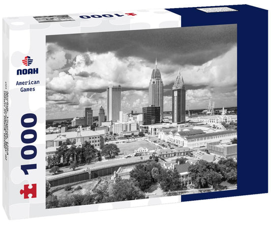 Noah Jigsaw Puzzle Norfolk, Virginia, USA on the Chesapeake Bay at dawn in black white 1000 pieces