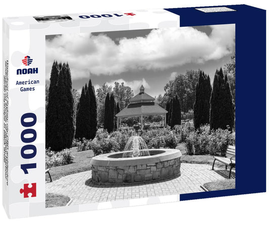 Noah Jigsaw Puzzle Waterfront of Sydney city CBD architecture landmarks on shores of Sydney Harbour aerial cityscape in black white 1000 pieces