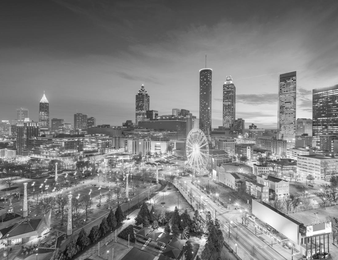 Noah Jigsaw Puzzle Kandersteg, Switzerland old town view at twilight in black white 1000 pieces