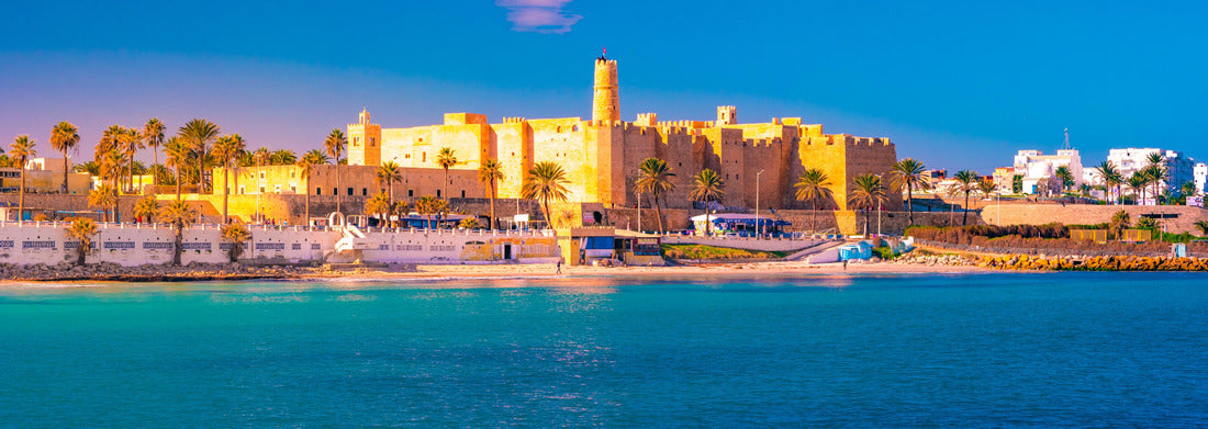 Noah Jigsaw Puzzle Monastir in Tunisia is an ancient city and popular tourist destination with a beach on the Mediterranean Sea panorama 1000 pieces