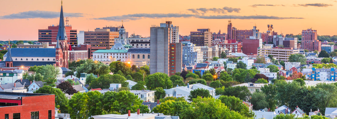 Noah Jigsaw Puzzle Portland, Maine, USA downtown city skyline at dusk panorama 1000 pieces