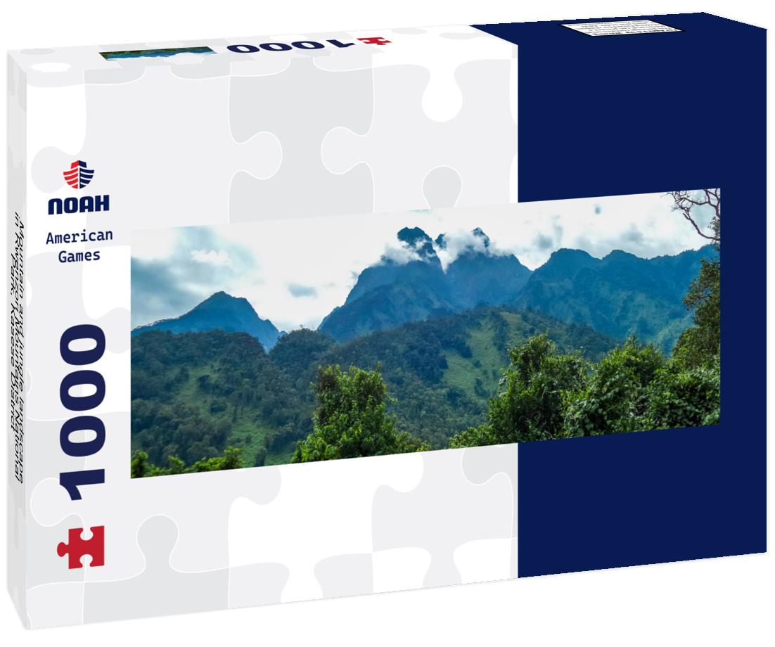 Noah Jigsaw Puzzle Mountain and jungle landscape in Rwenzori Mountains National Park, Kasese District, Uganda panorama 1000 pieces