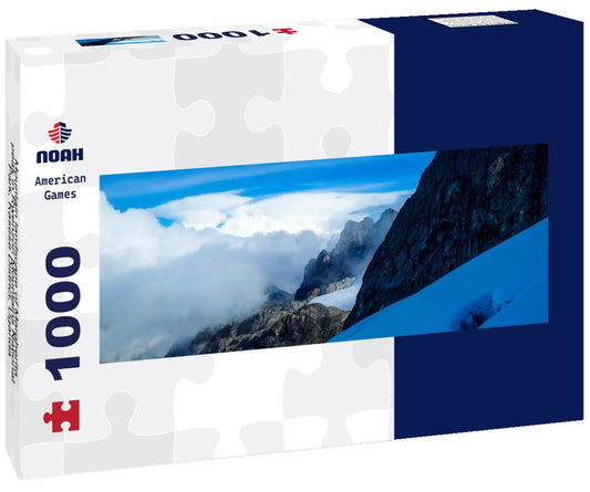 Noah Jigsaw Puzzle Mountain landscape of Margherita peak in Rwenzori Mountains National Park, Kasese District, Uganda panorama 1000 pieces