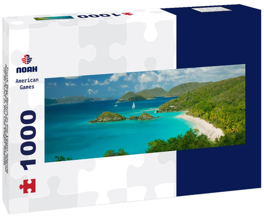 Noah Jigsaw Puzzle Trunk Bay Beach in the Virgin Islands National Park on the caribbean island of St John in the US Virgin Islands panorama 1000 pieces