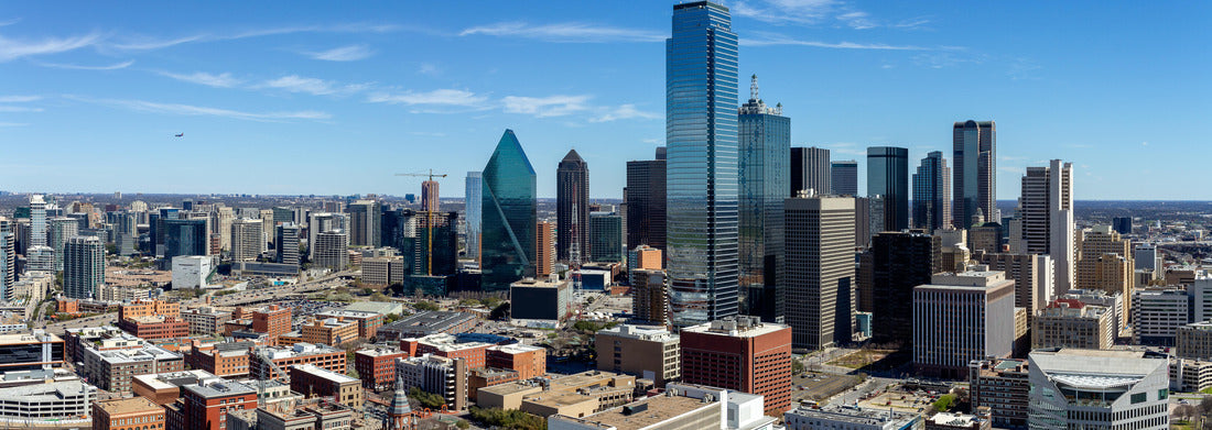 Noah Jigsaw Puzzle Dallas, Texas cityscape with blue sky at sunny day panorama 1000 pieces