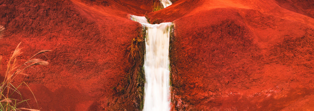 Noah Jigsaw Puzzle The famous Red Waterfalls, a cascading freshwater waterfall over iron-rich basalt in Waimea Canyon State Park on the west side of the island of Kauai, Hawaii, USA panorama 1000 pieces