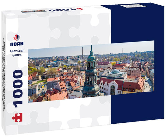 Noah Jigsaw Puzzle view on church tower in Zielona Gora. Zielona Gora is the largest city in Lubusz Voivodeship in western Poland panorama 1000 pieces