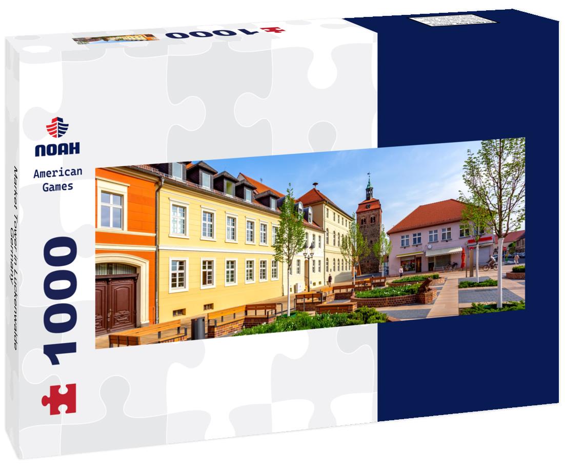 Noah Jigsaw Puzzle Market Tower in Luckenwalde, Germany panorama 1000 pieces