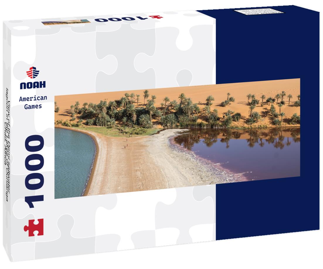 Noah Jigsaw Puzzle View of the Demi saltwater lagoon in the Lakes of Ounianga, Chad, Africa panorama 1000 pieces
