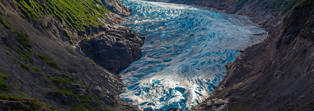 Noah Jigsaw Puzzle Bear Glacier and Strohne Lake in the United states of America at sunrise, between Hyder in Alaska and Stewart in British Columbia, Canada, Kenai fjords national park panorama 1000 pieces