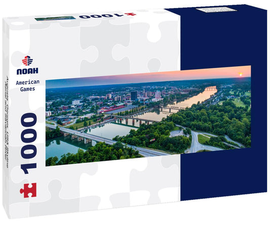 Noah Jigsaw Puzzle Augusta, Georgia, USA Skyline Aerial and Savannah River panorama 1000 pieces