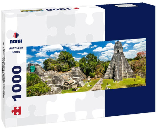 Noah Jigsaw Puzzle Temple of the Great Jaguar at Tikal. UNESCO world heritage in Guatemala panorama 1000 pieces